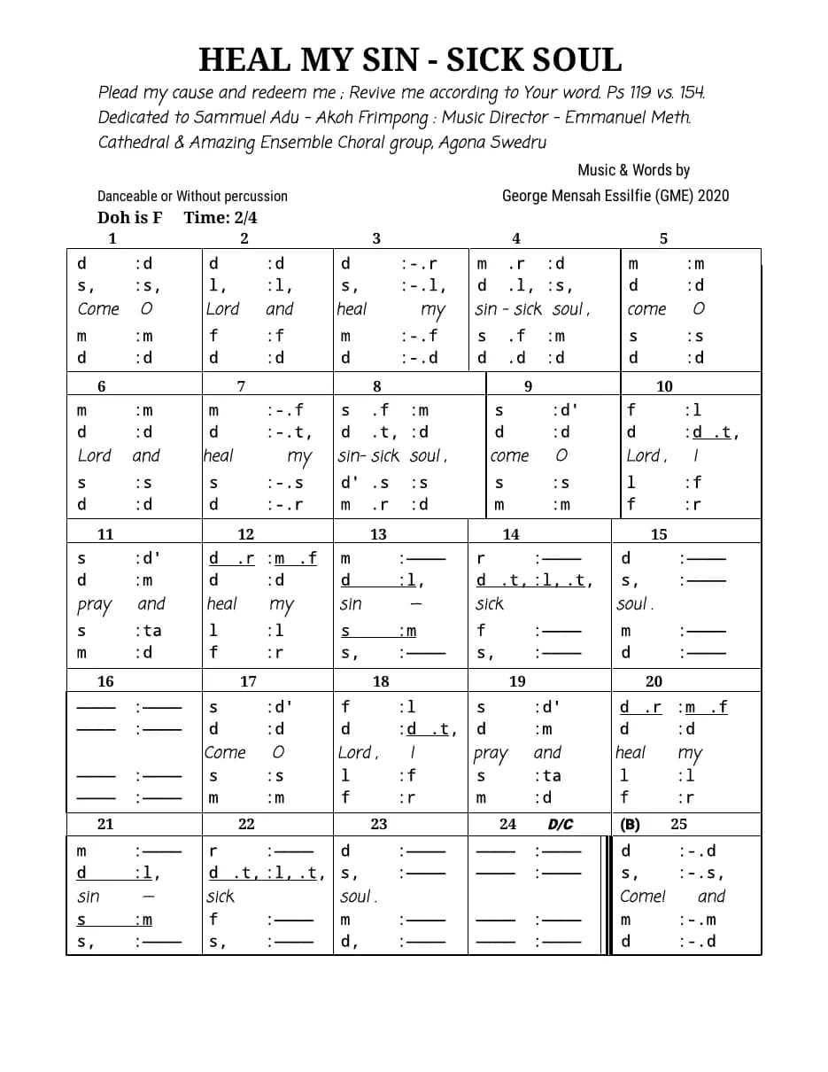 Heal My Sin Soul Tonic — first page