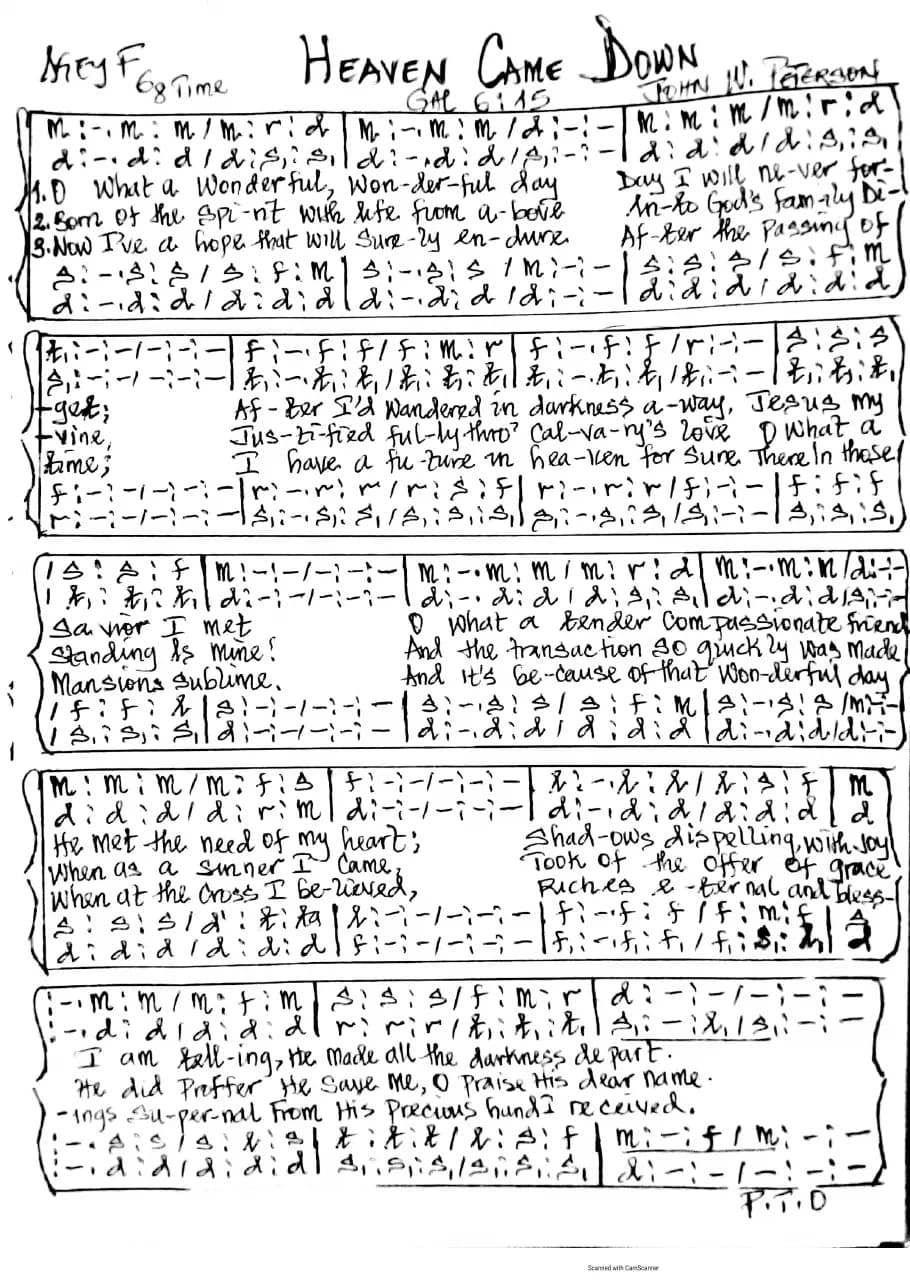 Heaven Came Down — first page