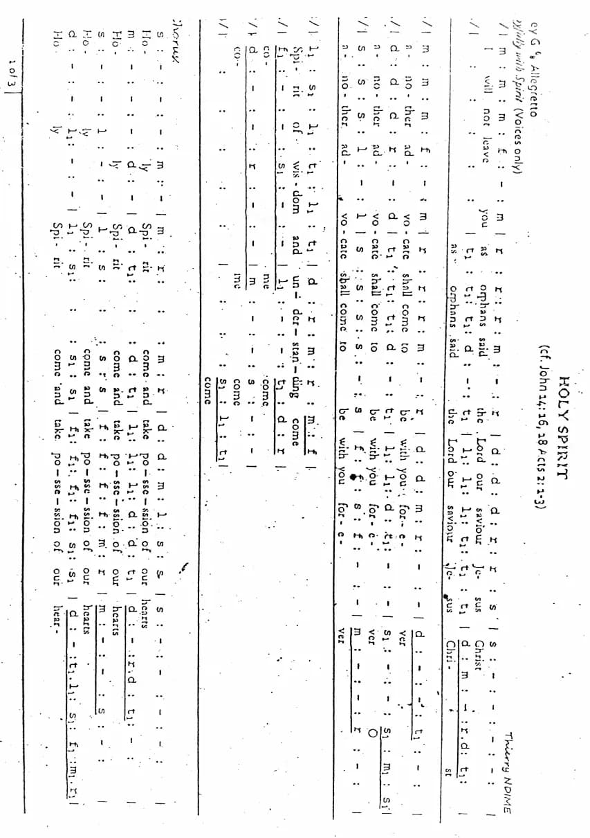 Holy Spirit — first page