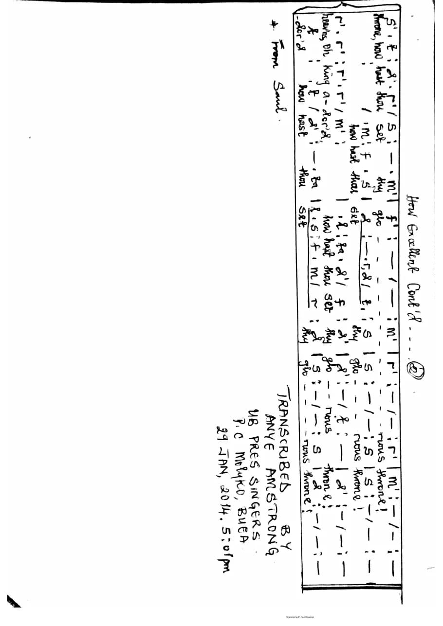 How Excellent — first page