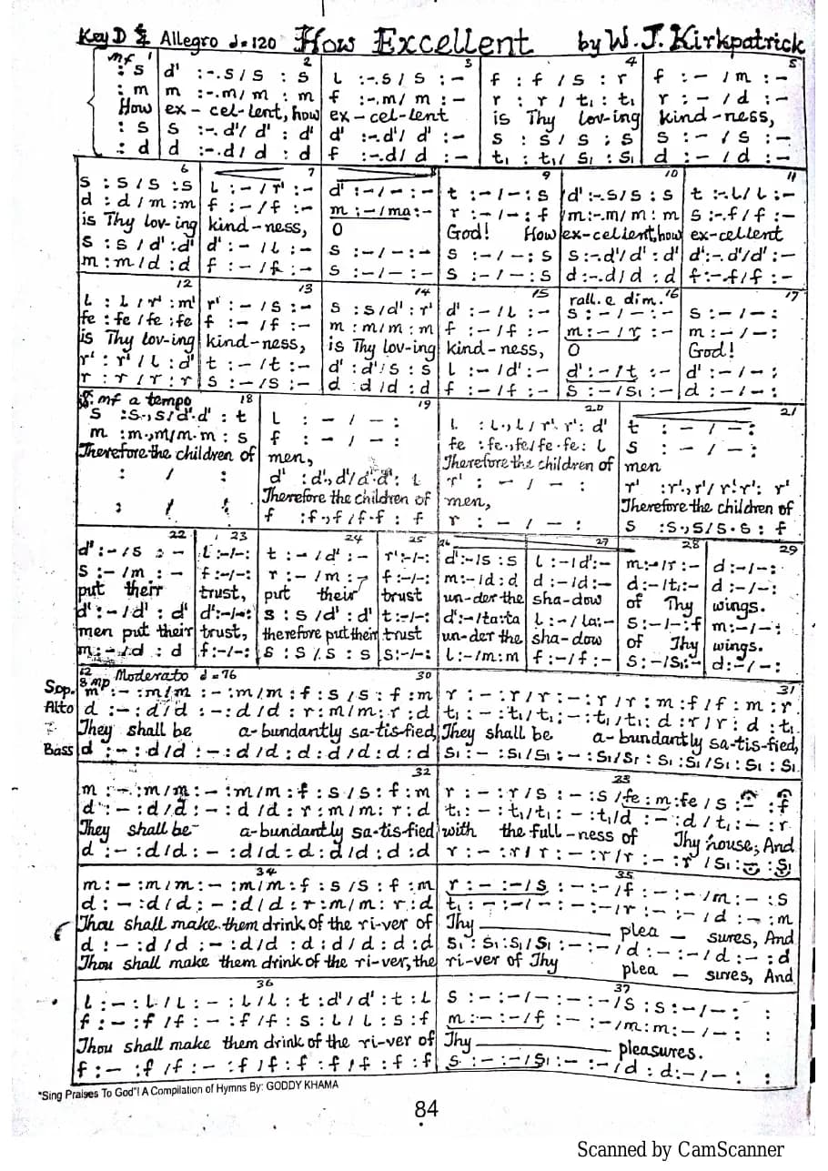 How Excellent — first page