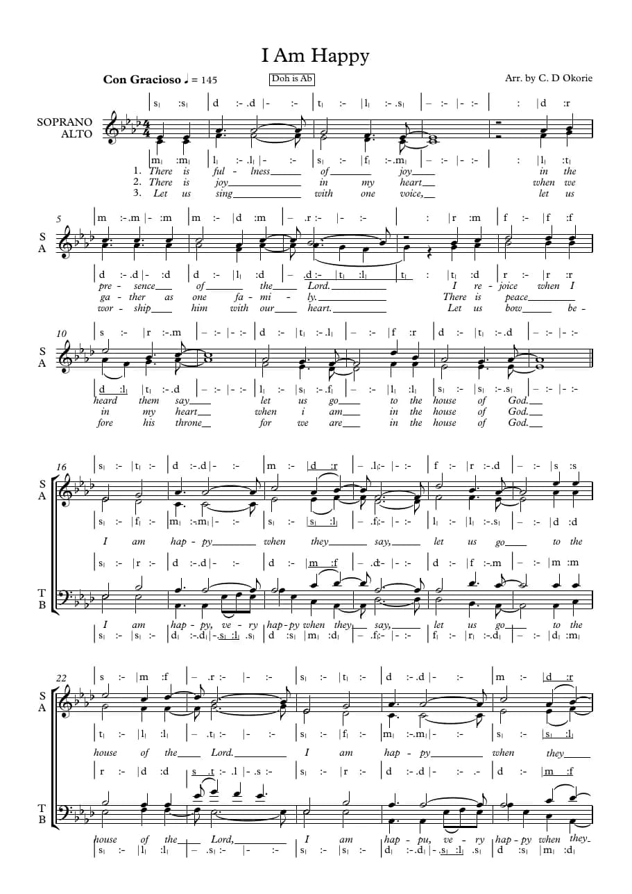 I Am - Happy - English — first page