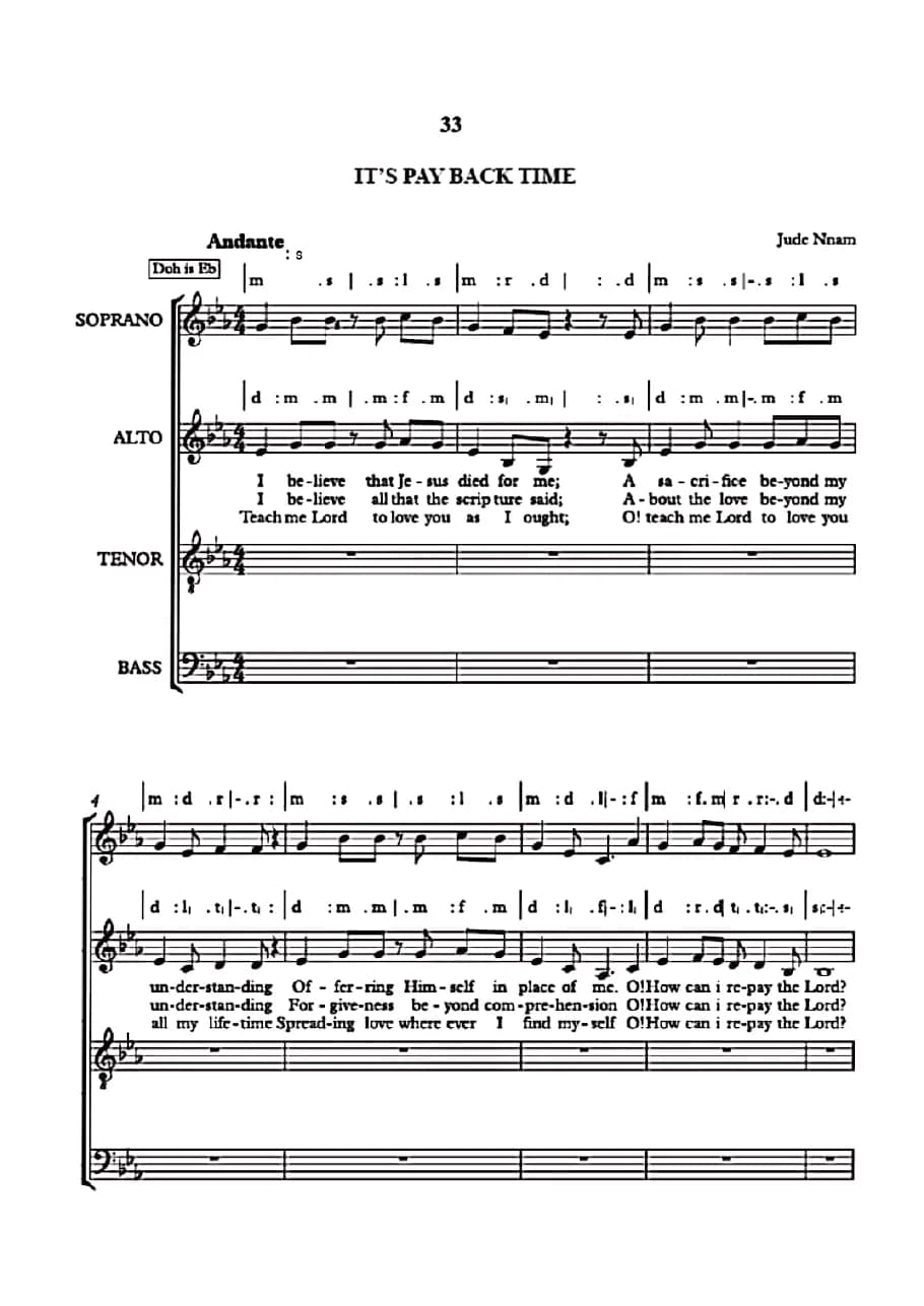 It's Pay Back Time — first page