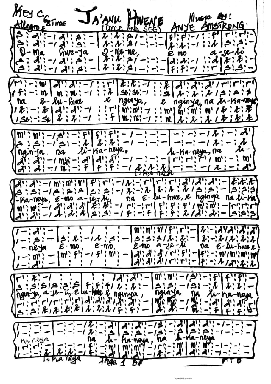 Ja'anu Hwene — first page