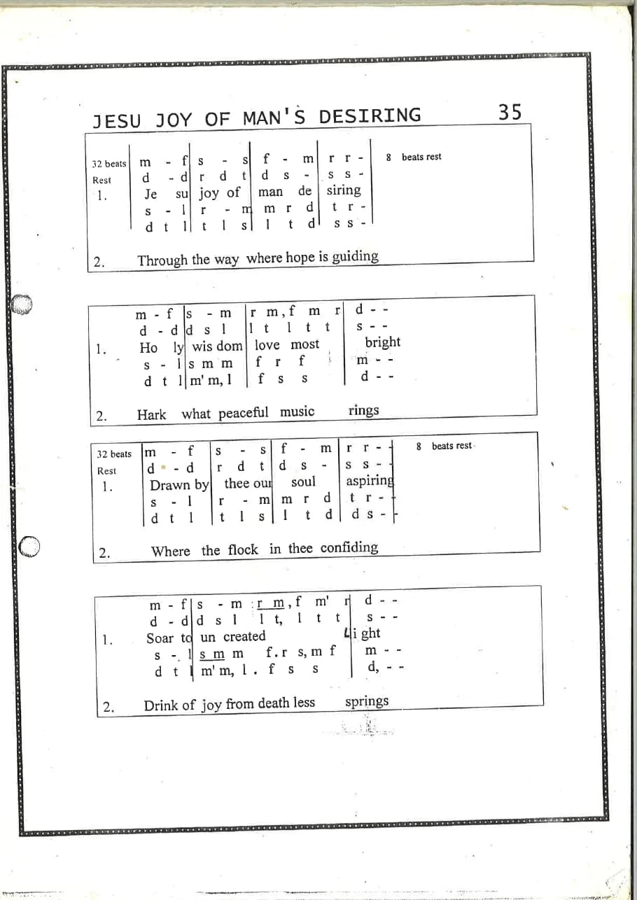 Jesu Joy - Tonic — first page