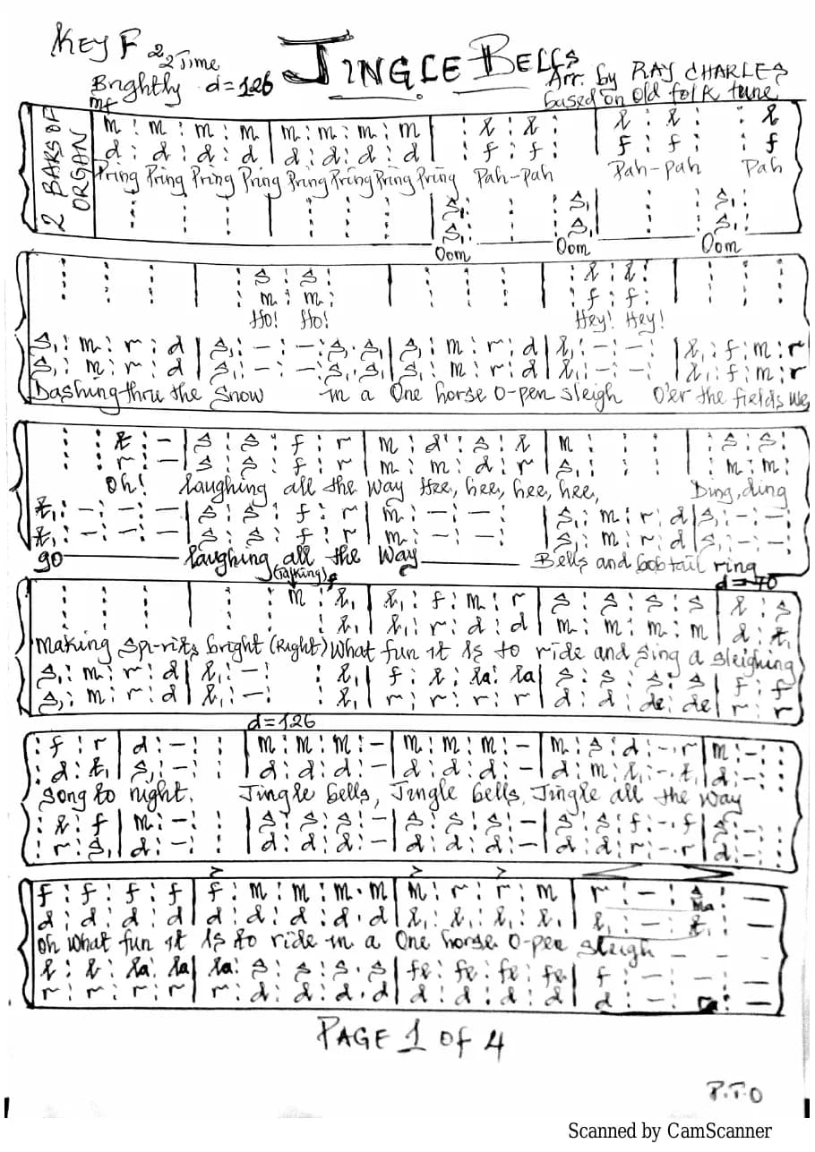 Jingle Bells — first page
