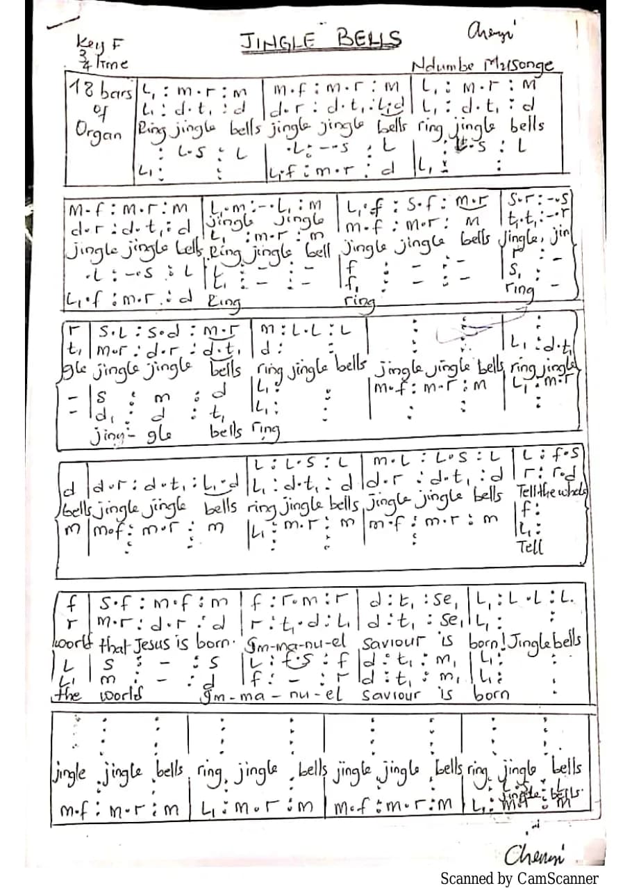 Jingle Bells — first page