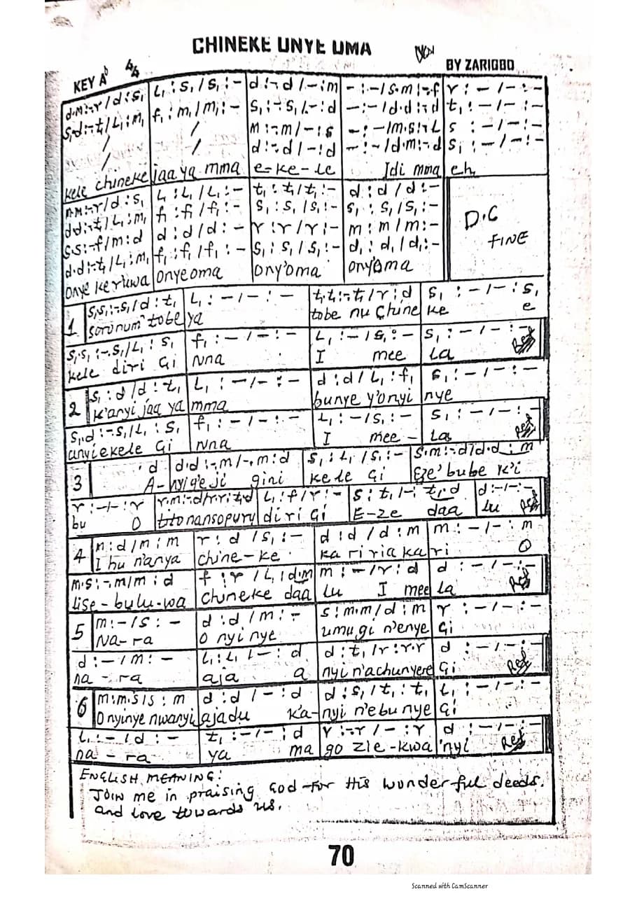 Kele Chineke — first page