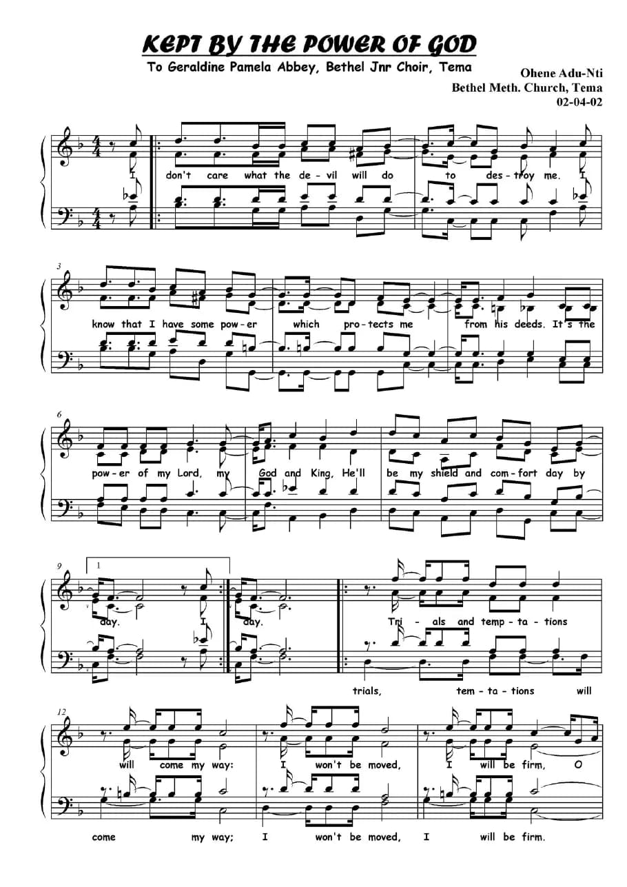 Kept — first page