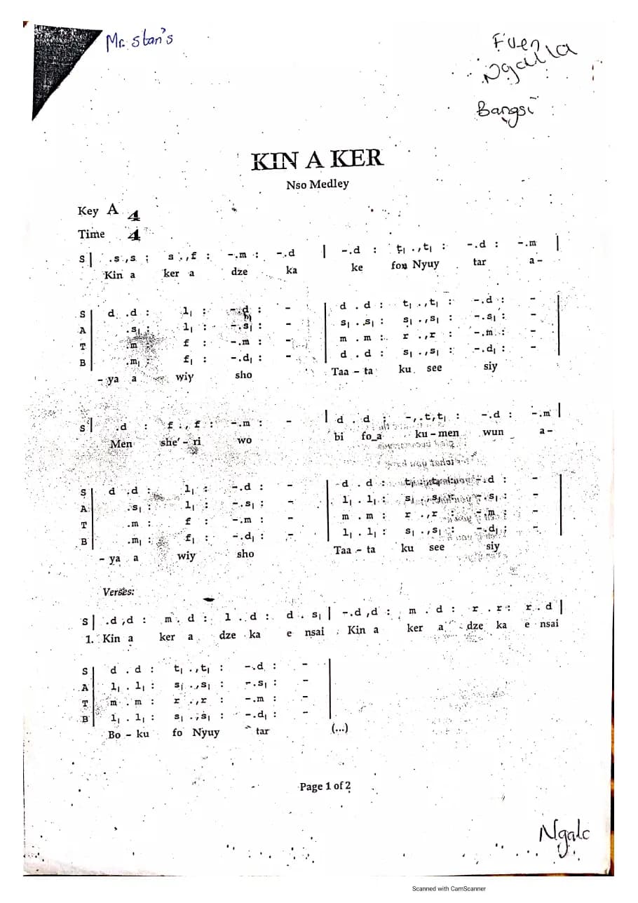 Kin a Ker — first page