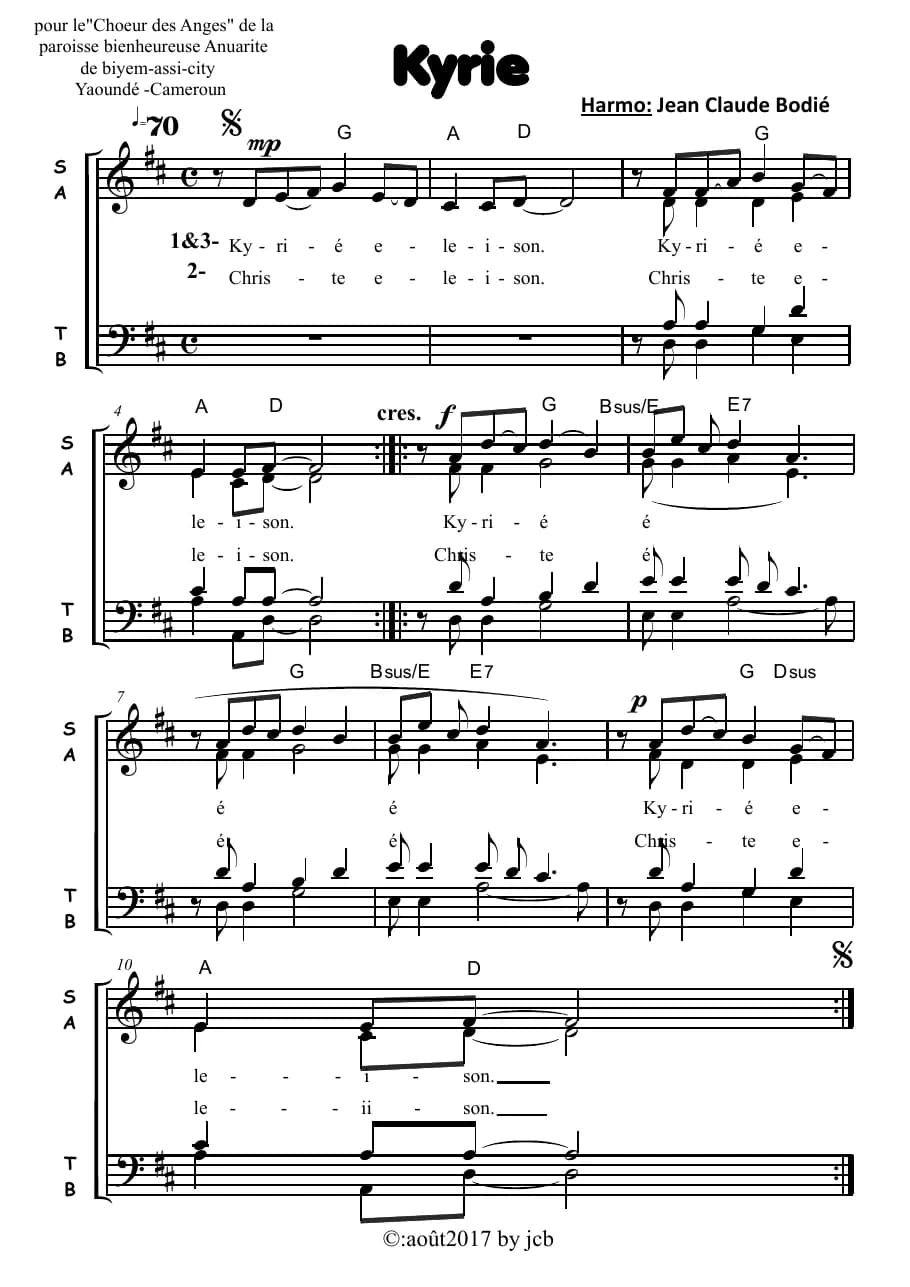 Kyrié Goooood — first page