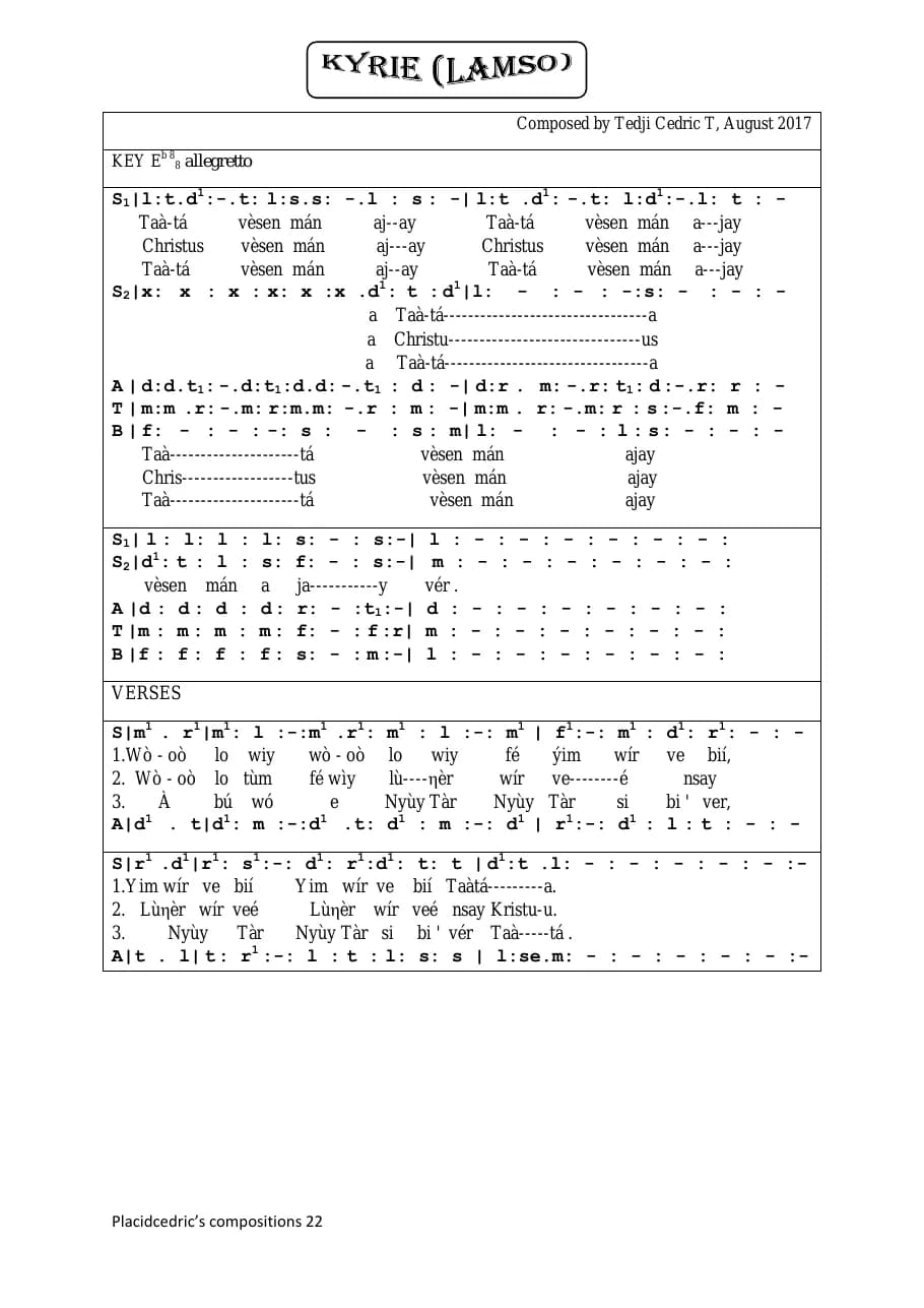 Kyrie Lamso — first page