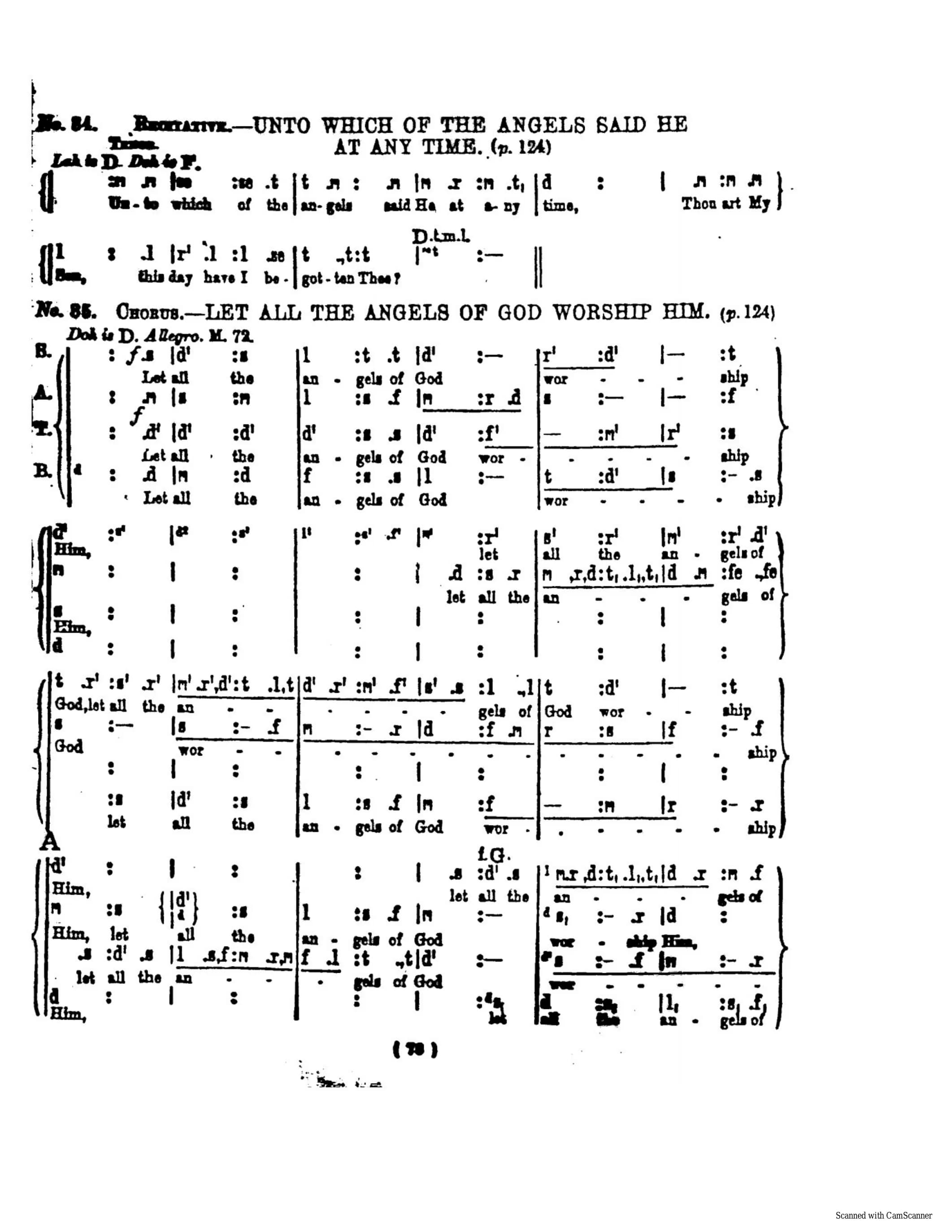 Let All the Angels of God from Messiah — first page