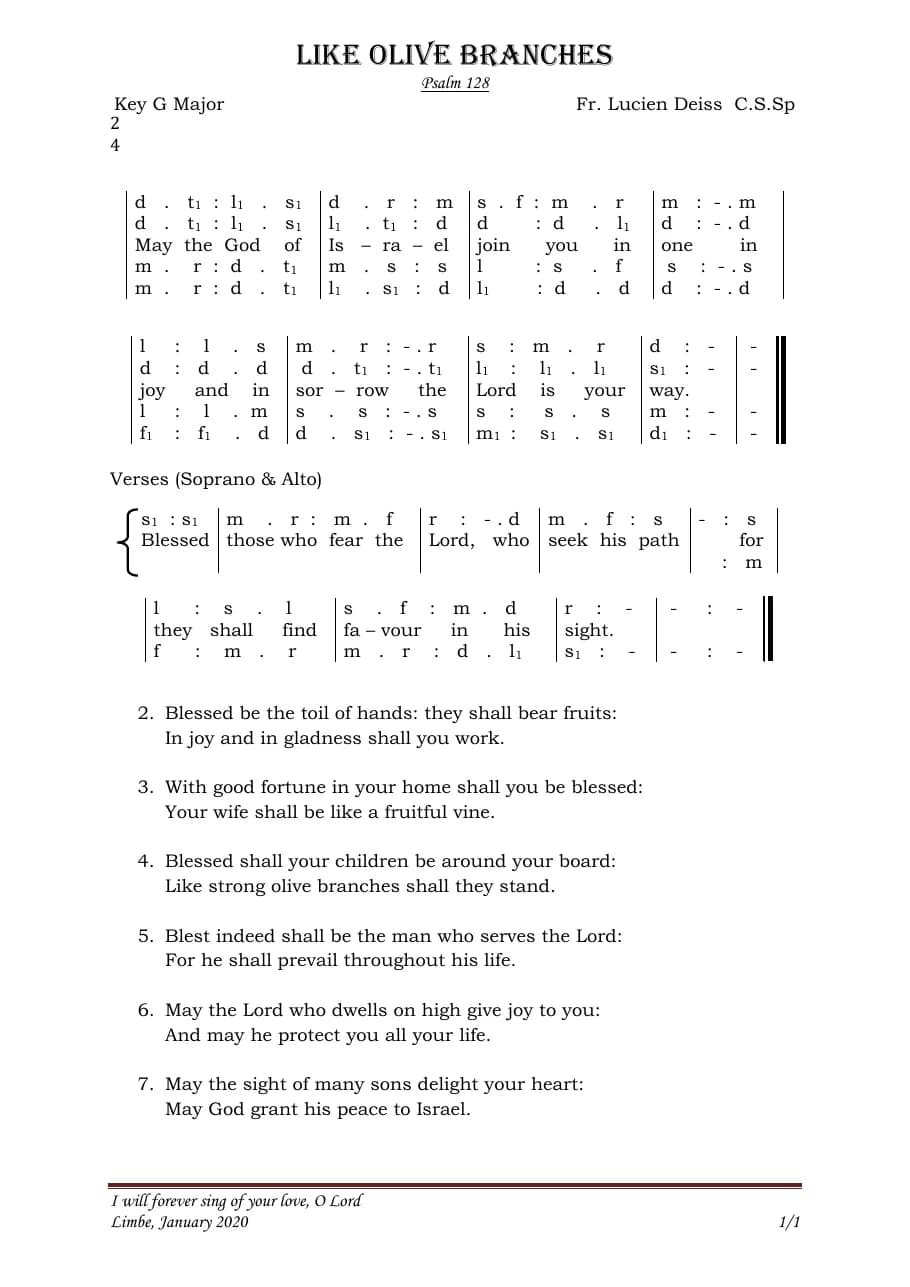 Like Olive Branches — first page