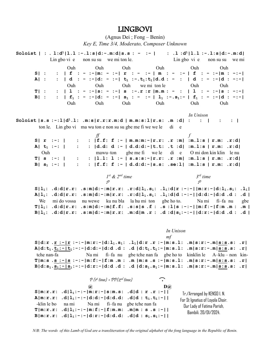 Lingbovi — first page