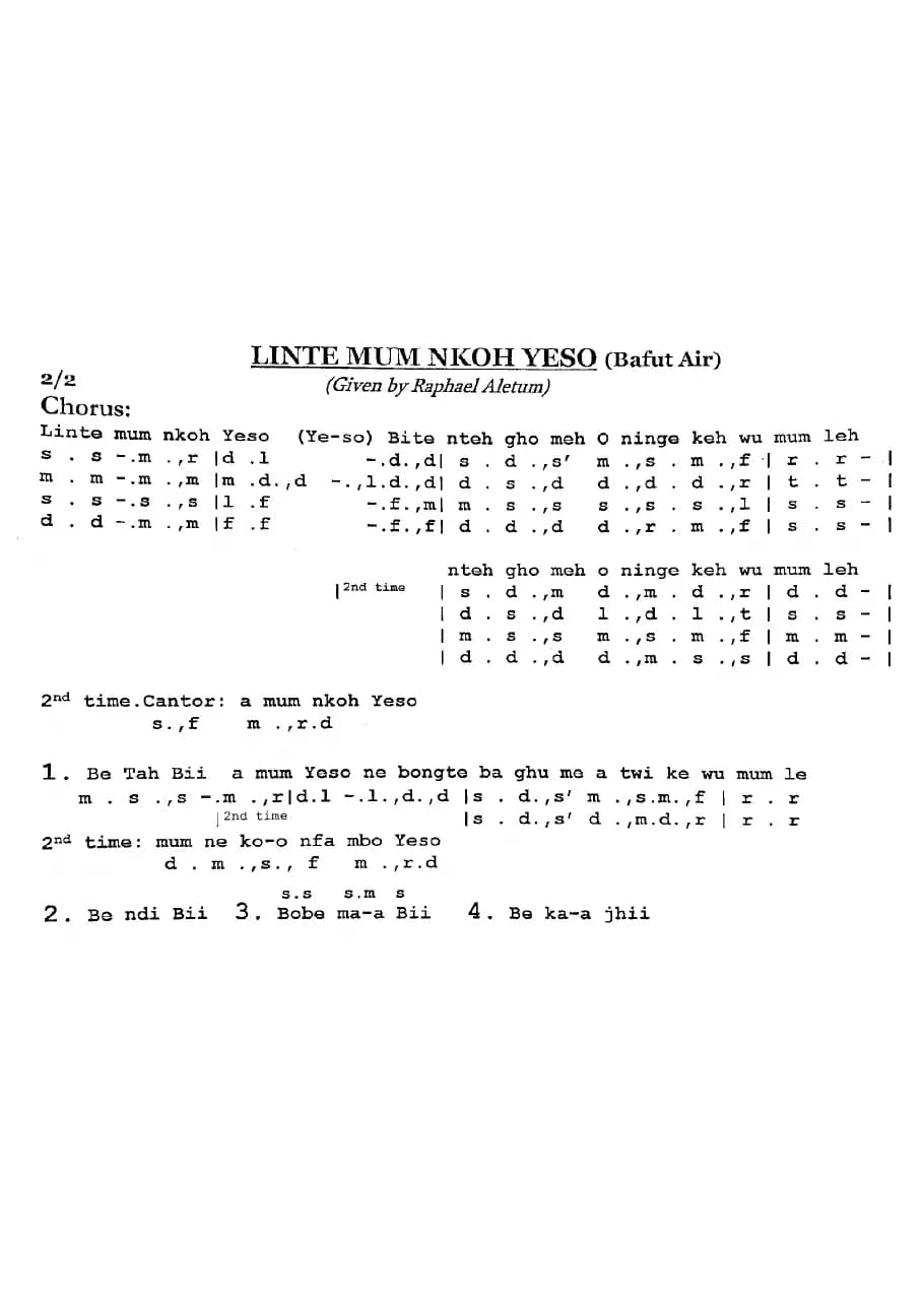 Linte Mum Nkoh Yeso Given — first page
