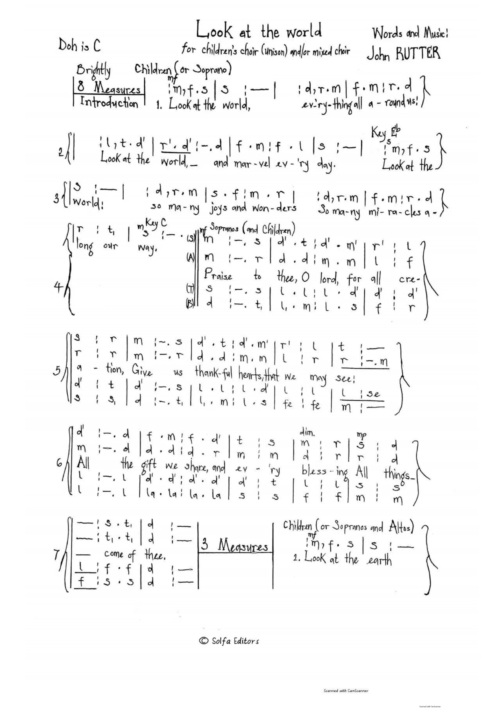 Look at the World — first page