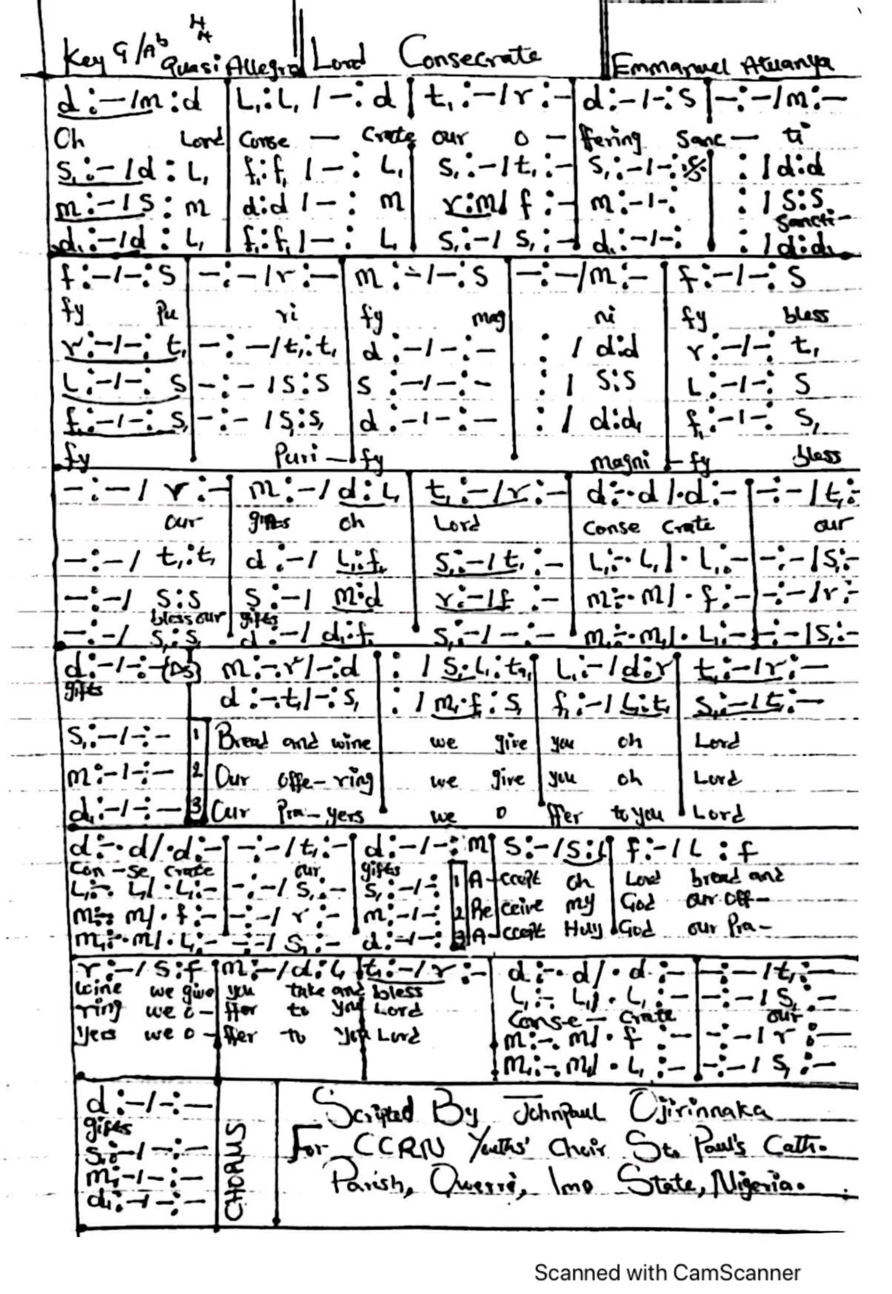 Lord Consecrate — first page