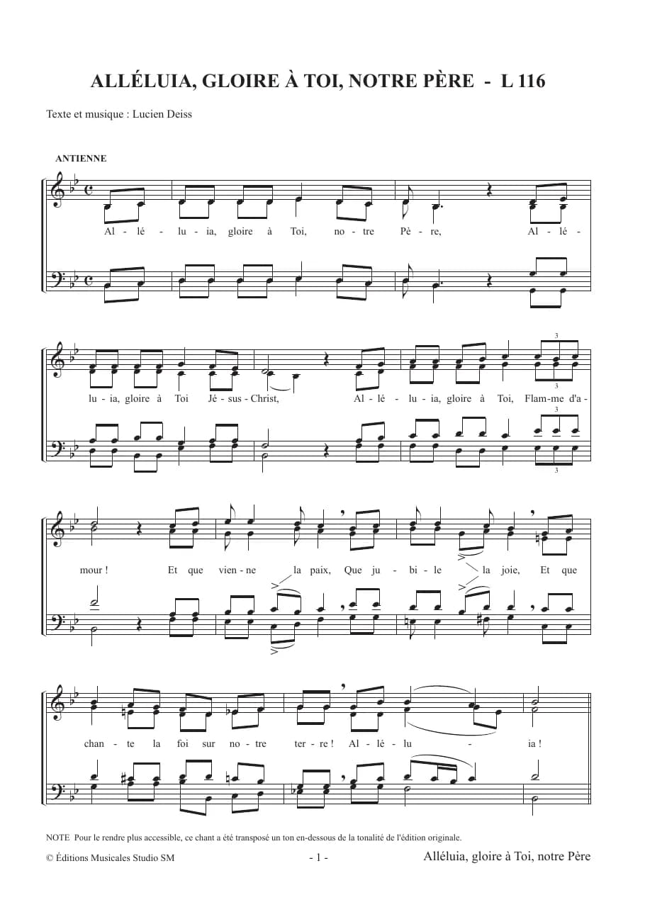 Lucien Deiss - Misical Compilation — first page
