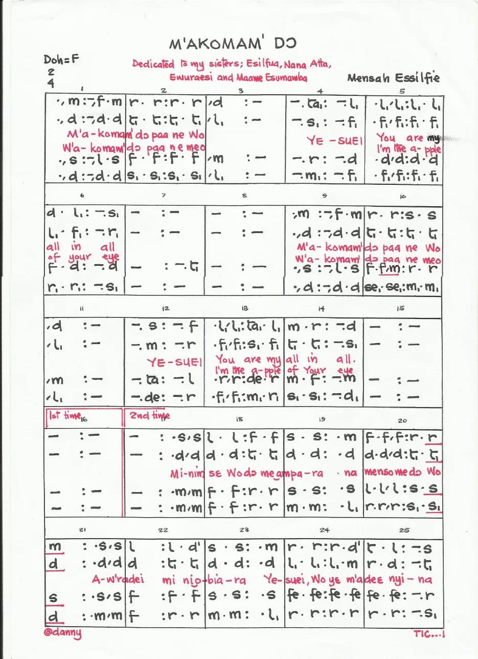 M'akomam Do — first page