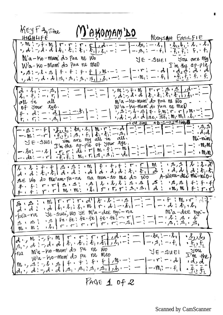 Makomam Do — first page