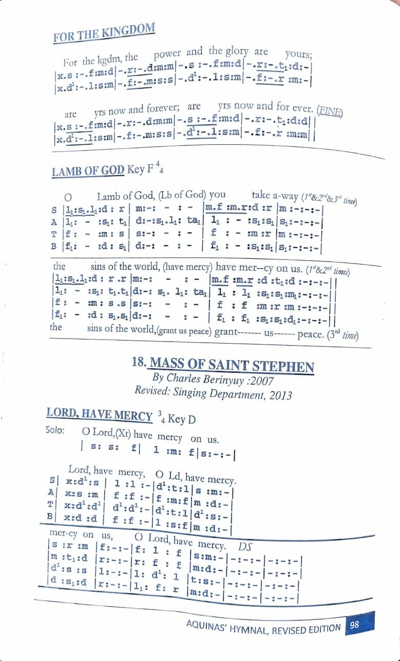 Mass of Saint Stephen — first page