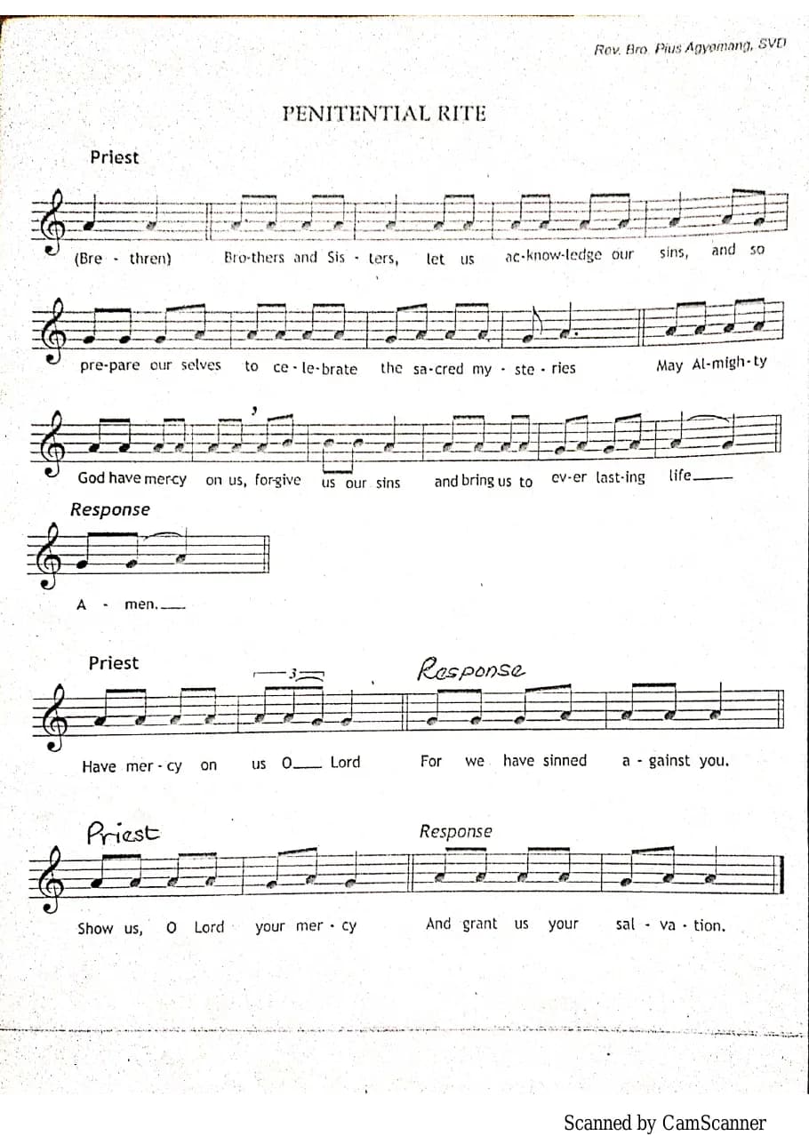 Mass of the Holy Rosary — first page