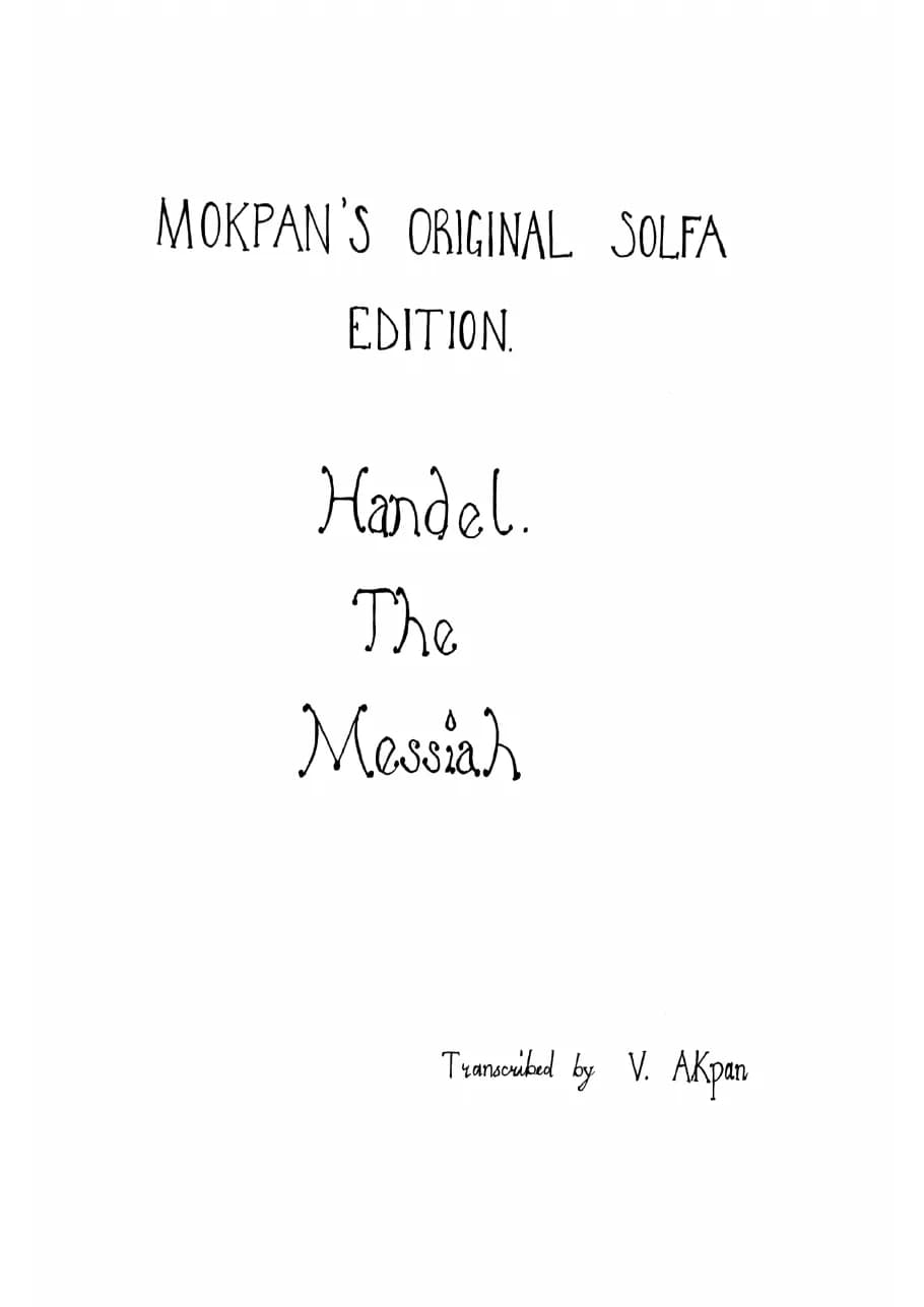 Messiah - Part — first page