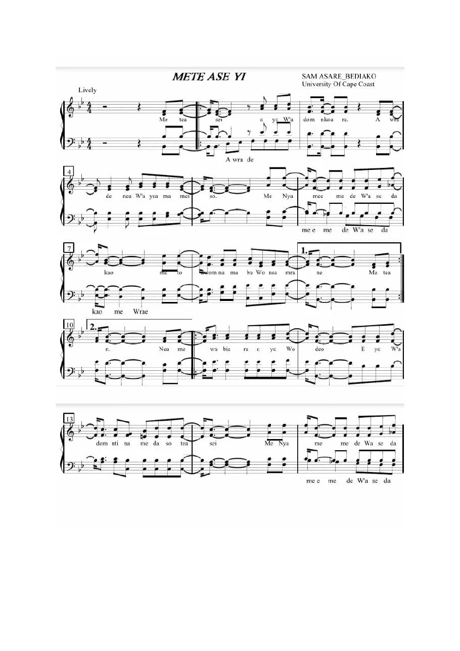 Mete Ase Yi — first page
