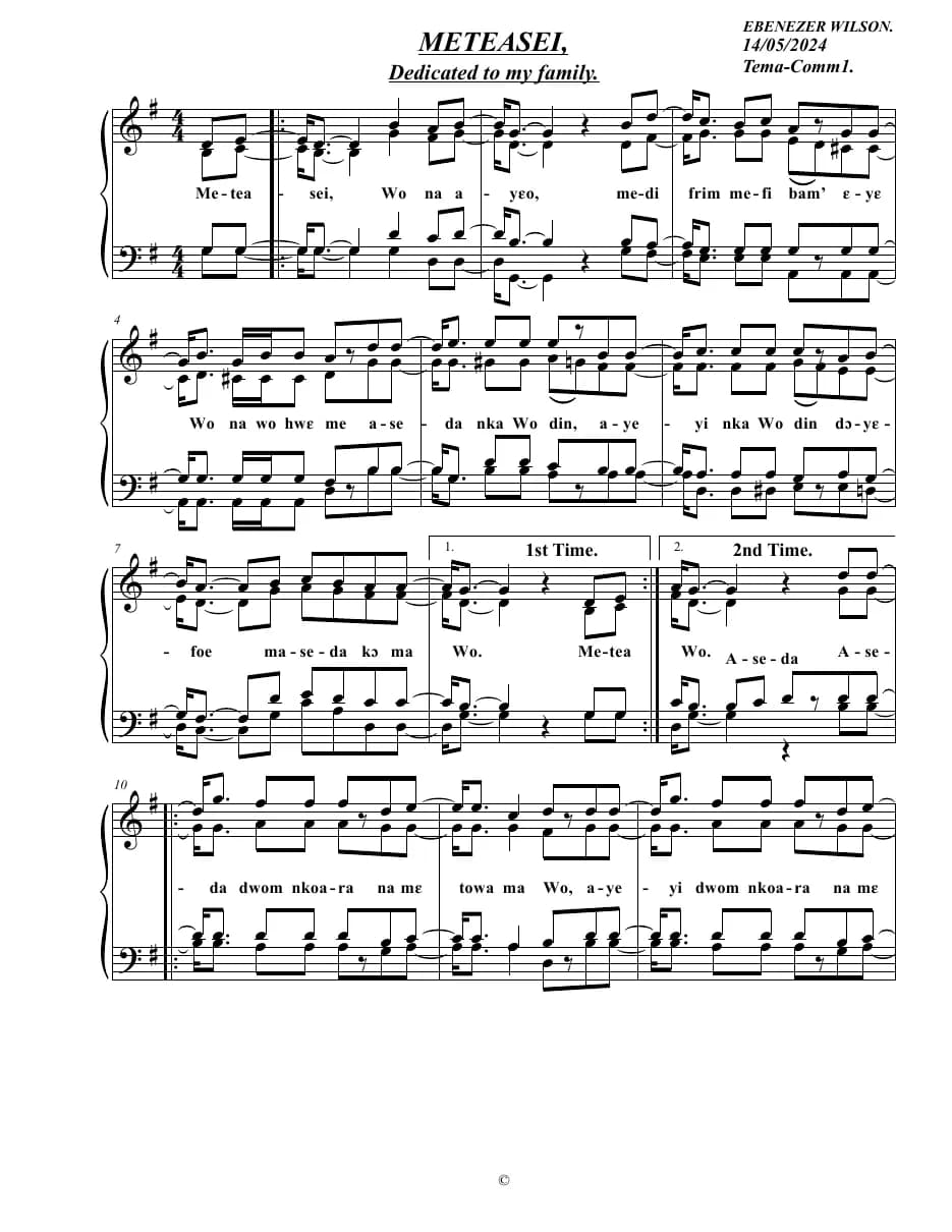 Meteasei — first page