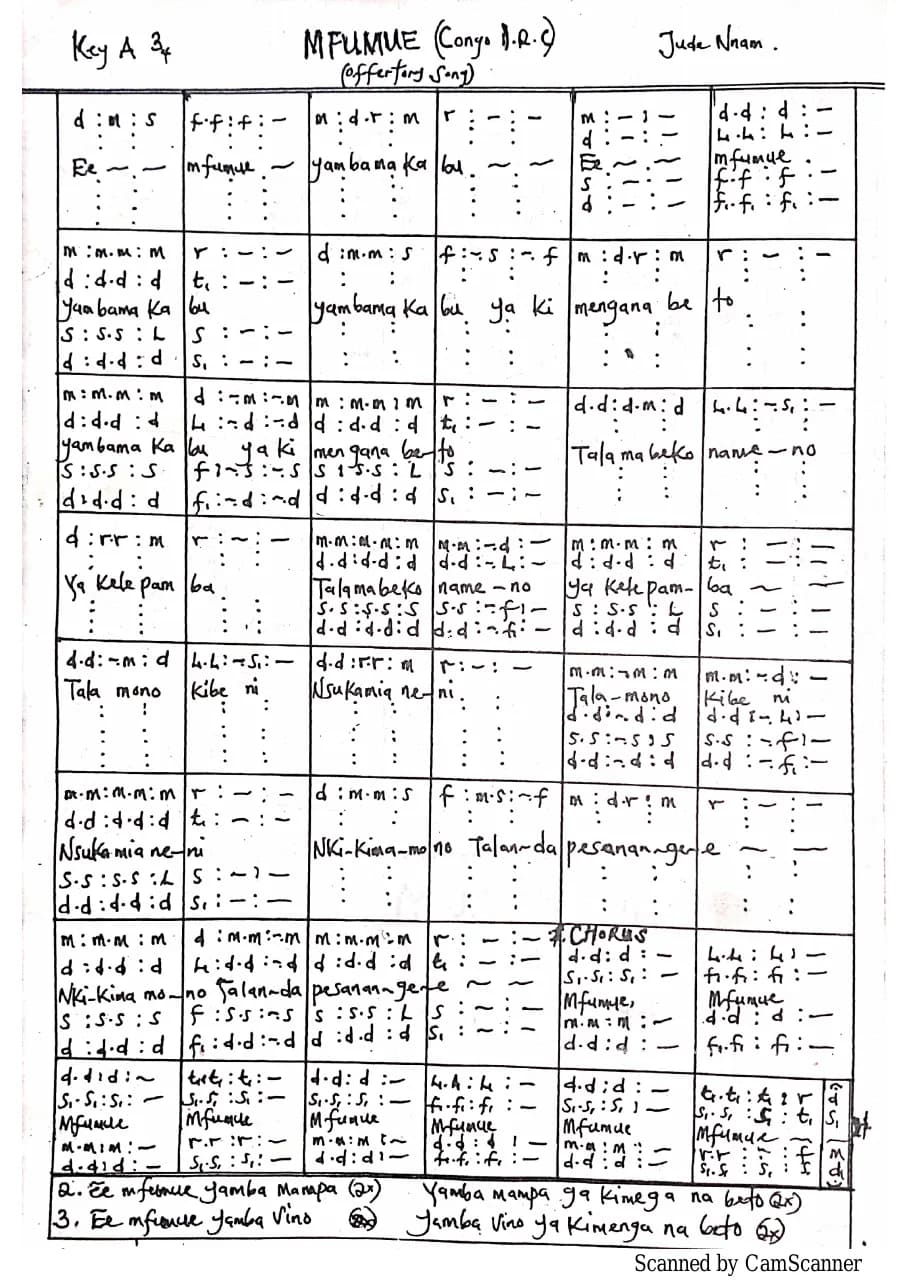 Mfumue — first page