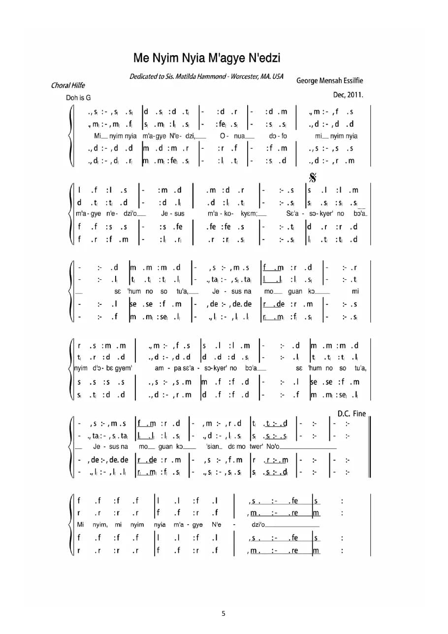 Minyim Nyia M'agye N’edzi — first page