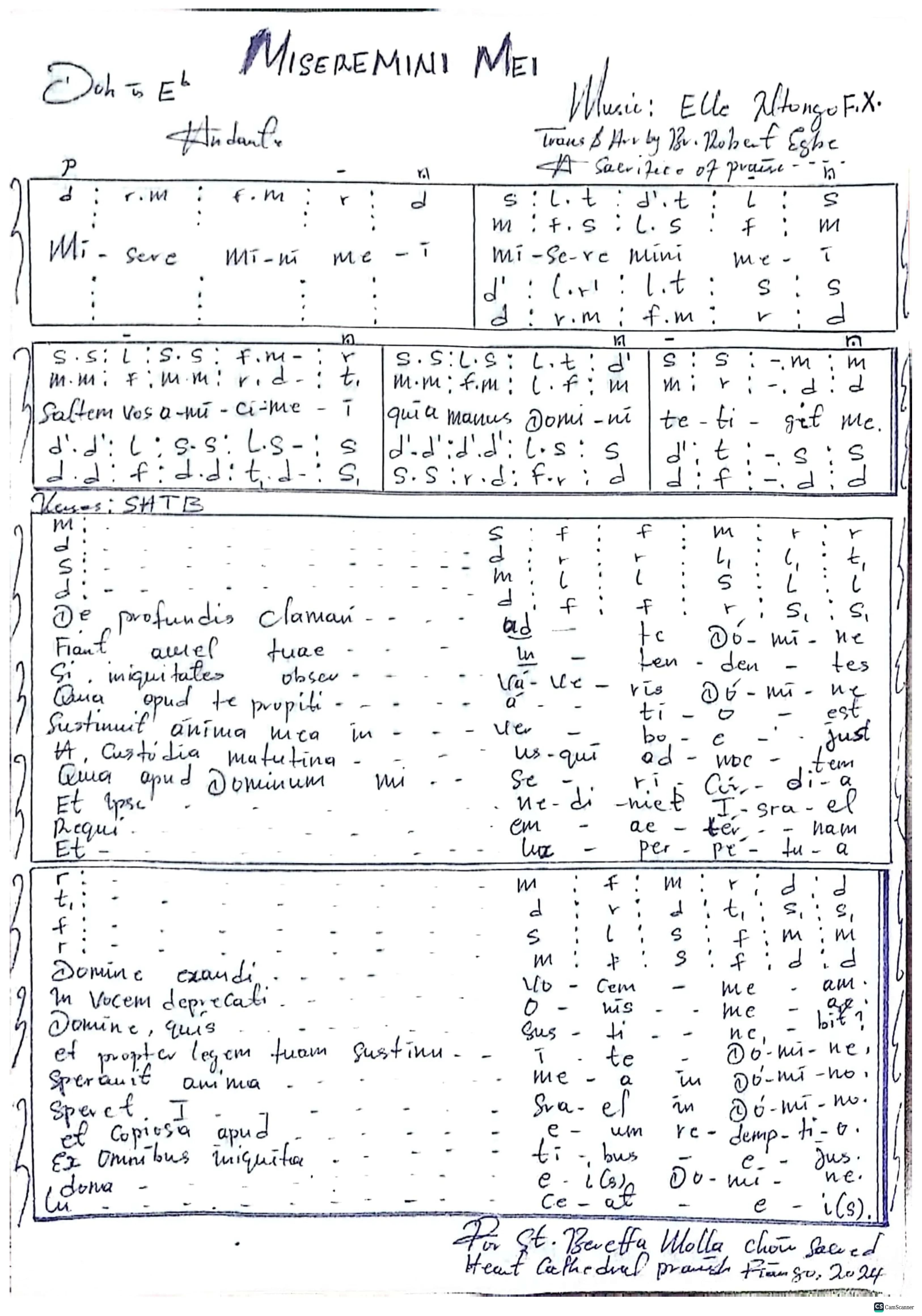 Miseremini Mei — first page