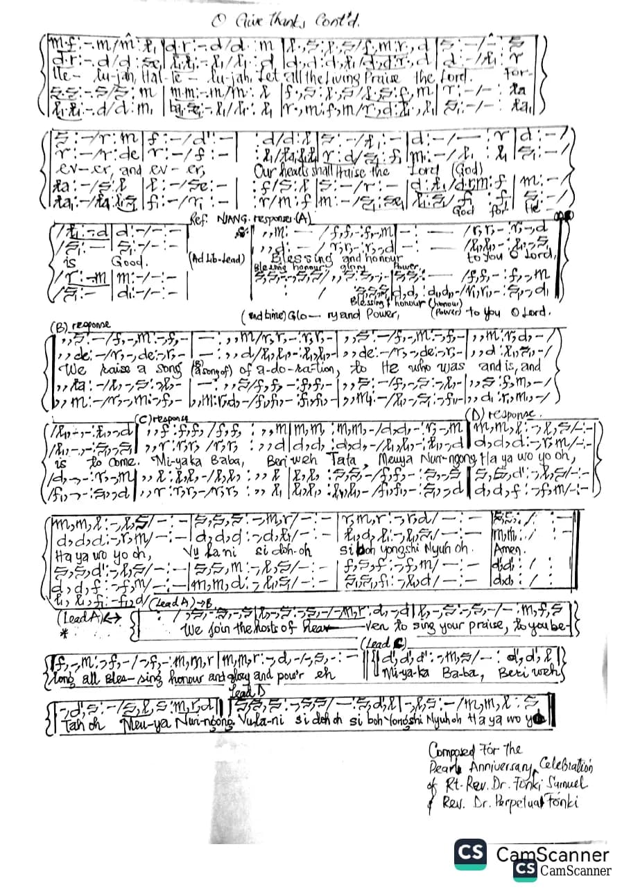 Miyaka Baba Thanks Medley — first page