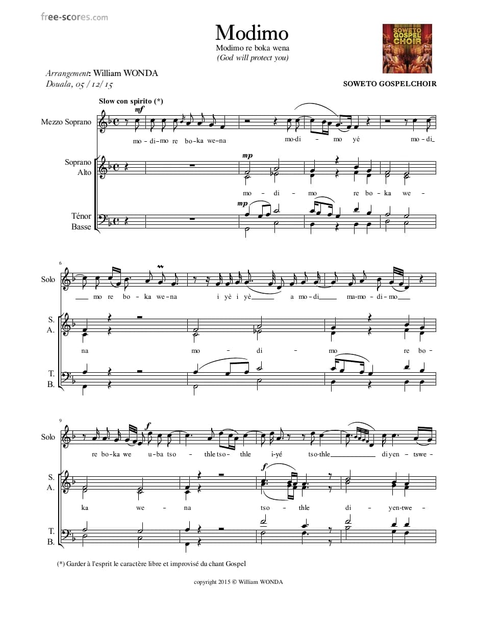 Modima — first page