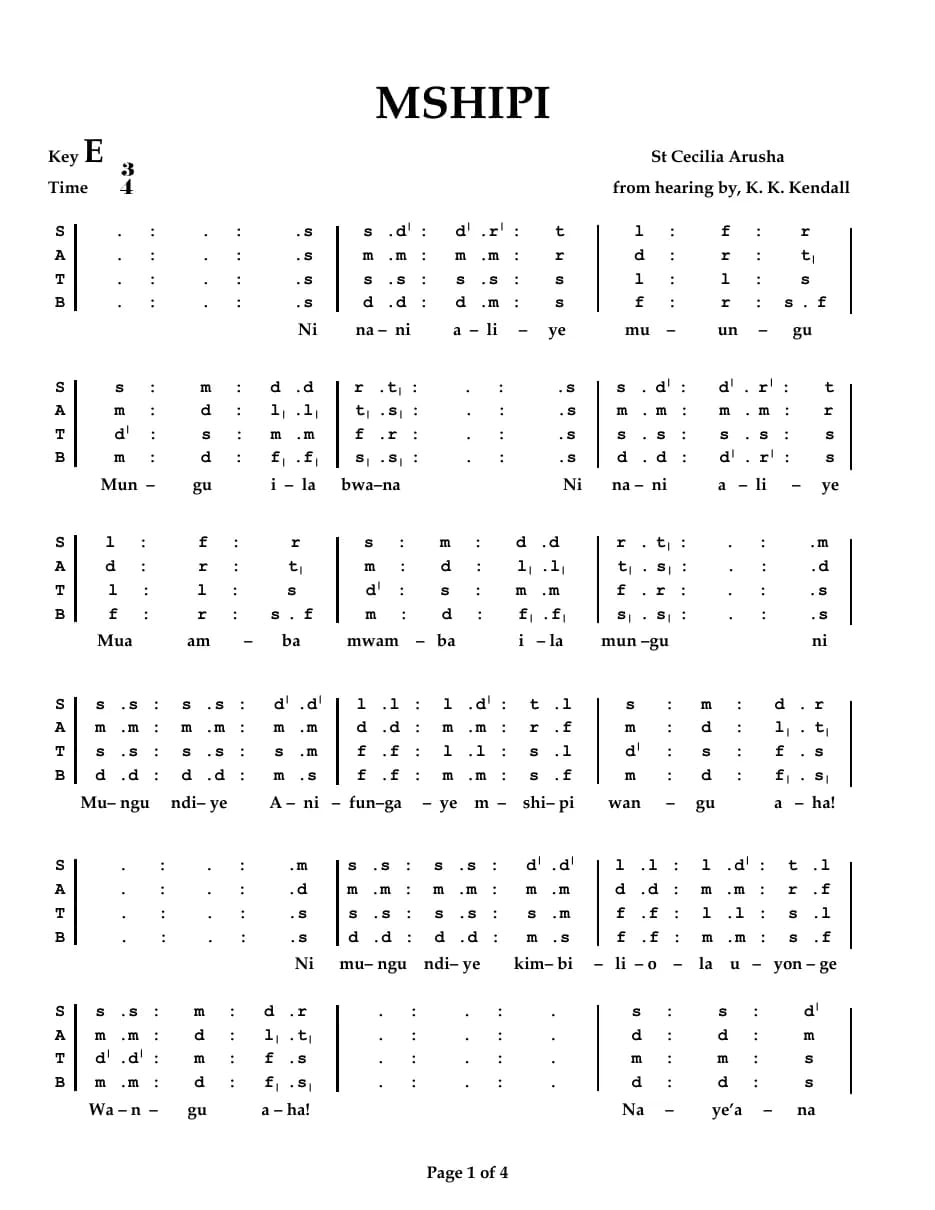 Mshipi — first page