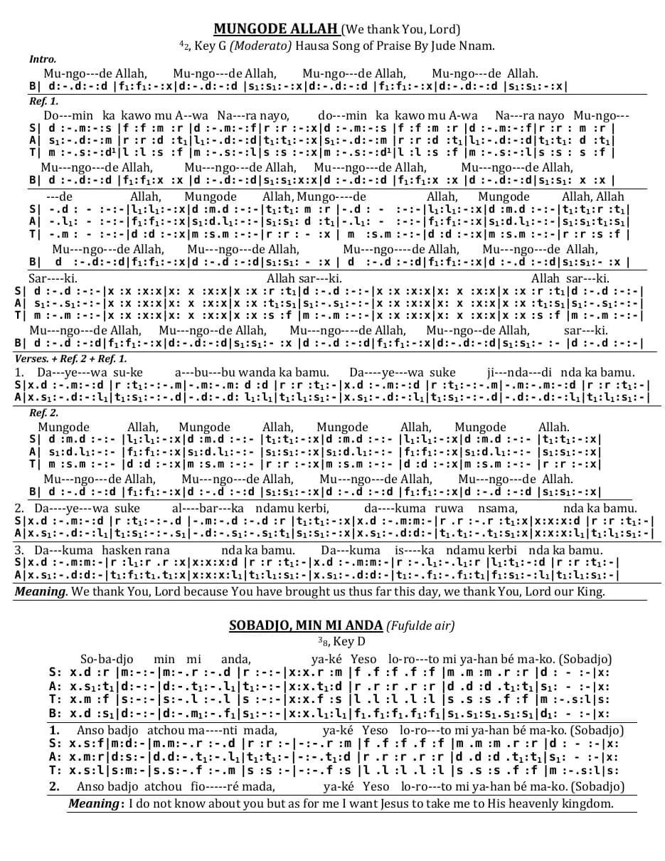 Mungo de Allah Bby Jude Nnam — first page