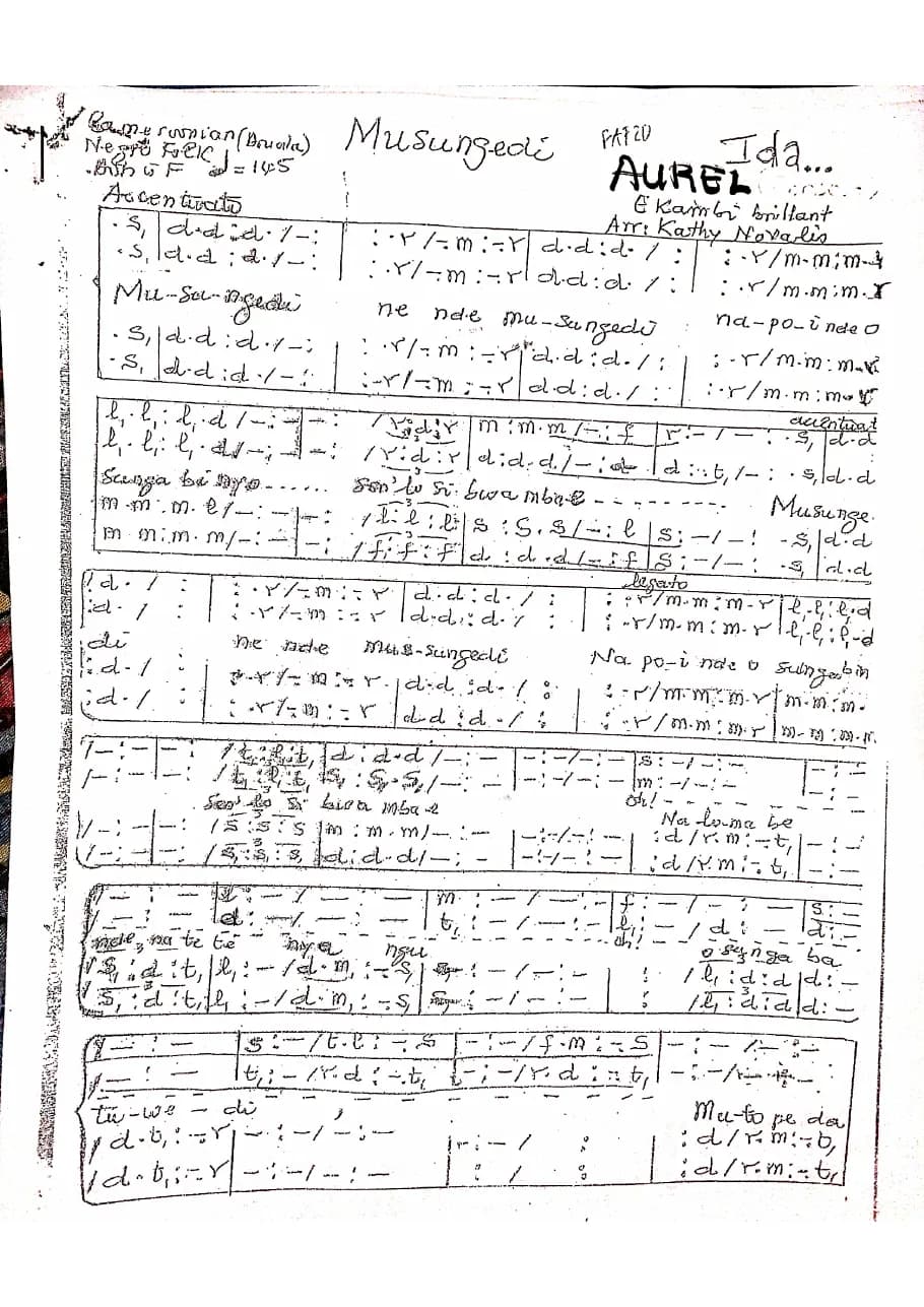 Musungedi — first page