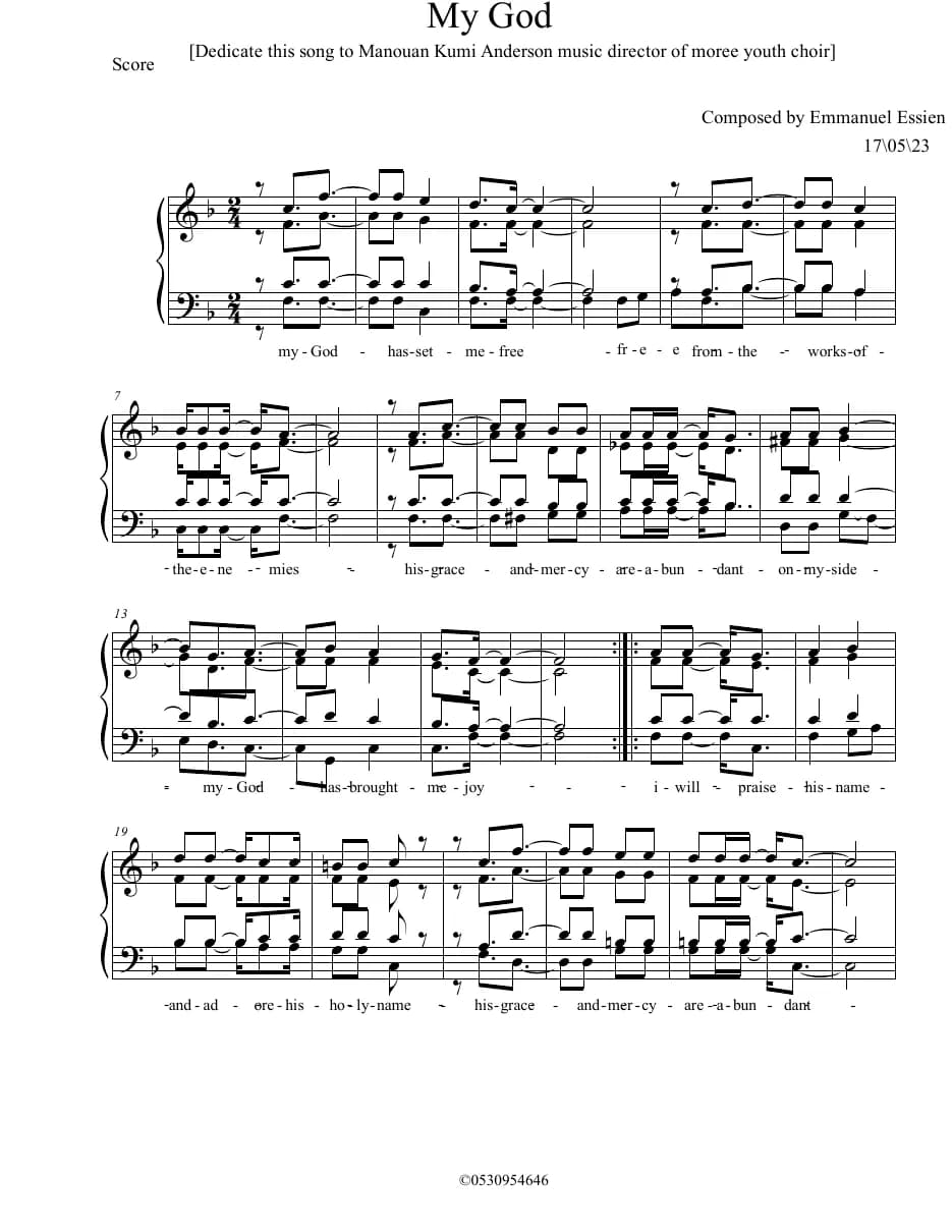 My God.1 — first page