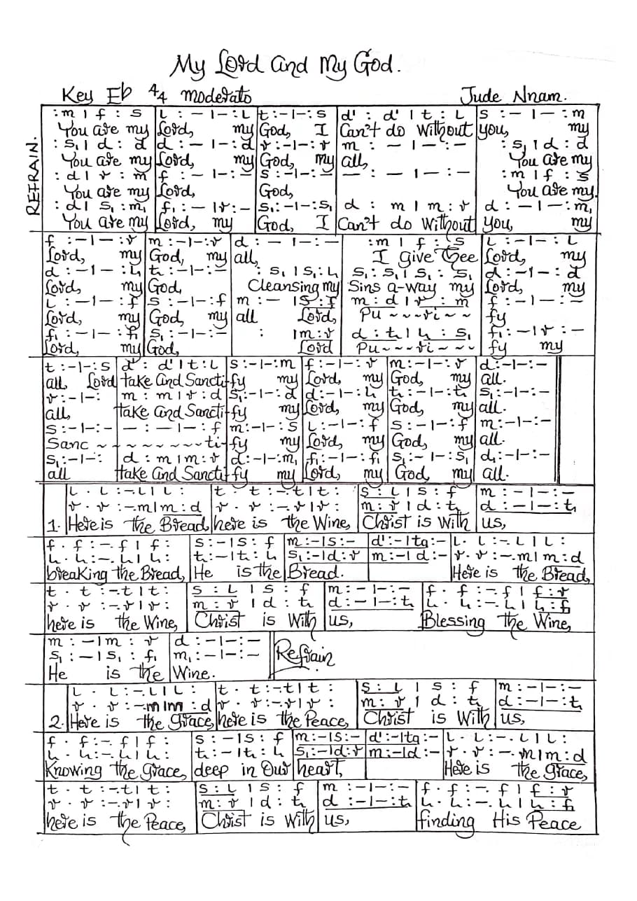 My Lord and My God — first page