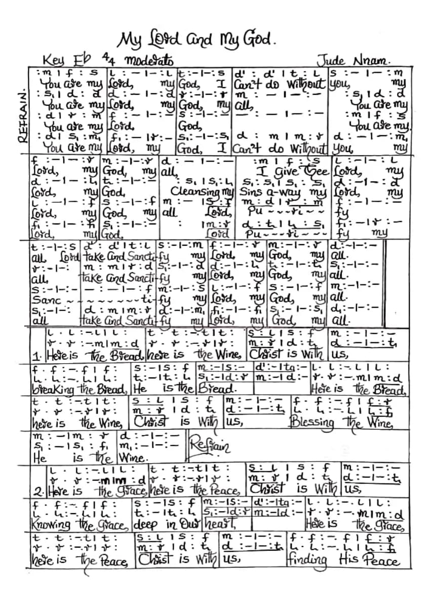 My Lord and My God — first page