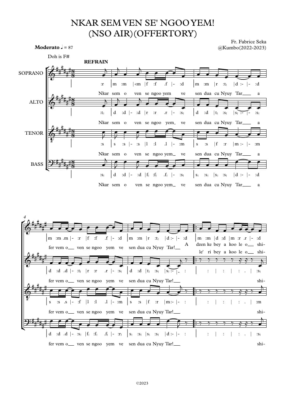 Nkar Sem Ven Se' Ngoo Yem! — first page