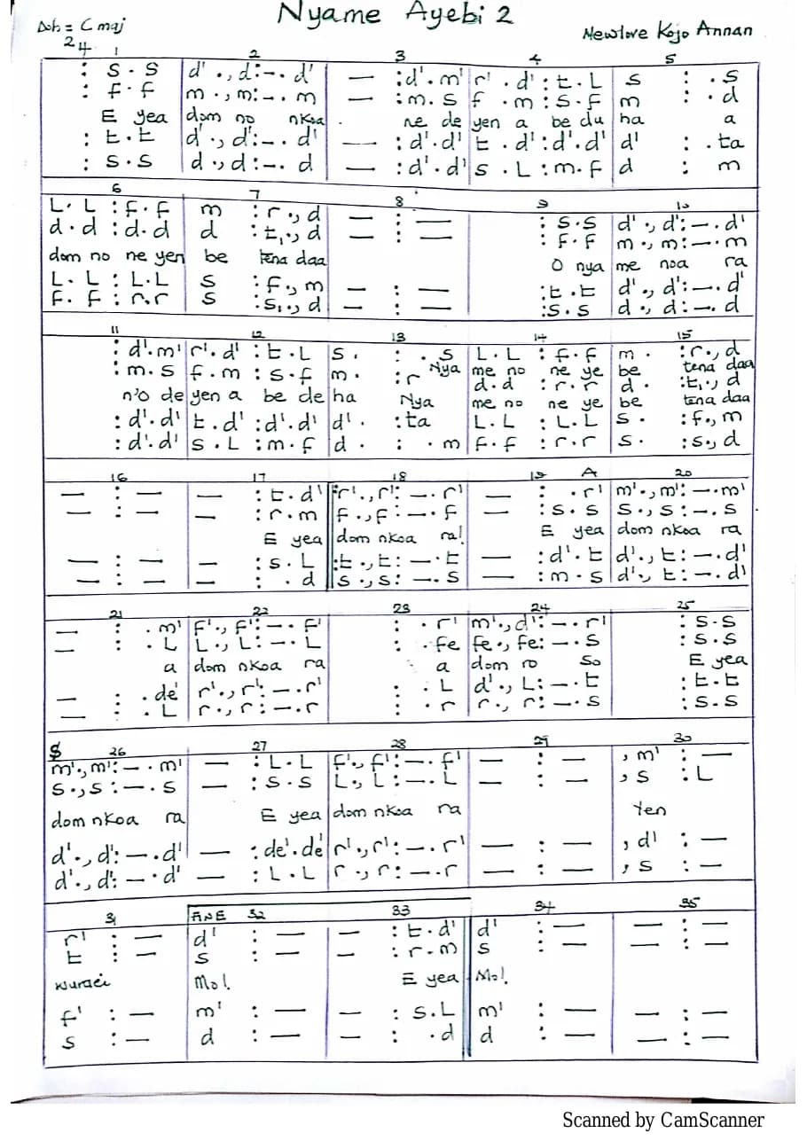 Nyame Ayebi Tonic — first page