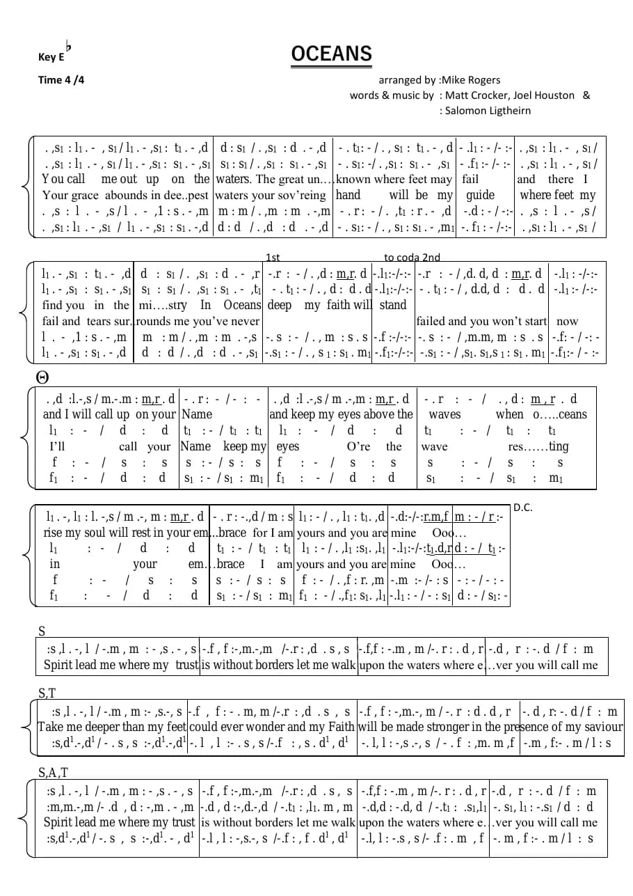 Oceans — first page