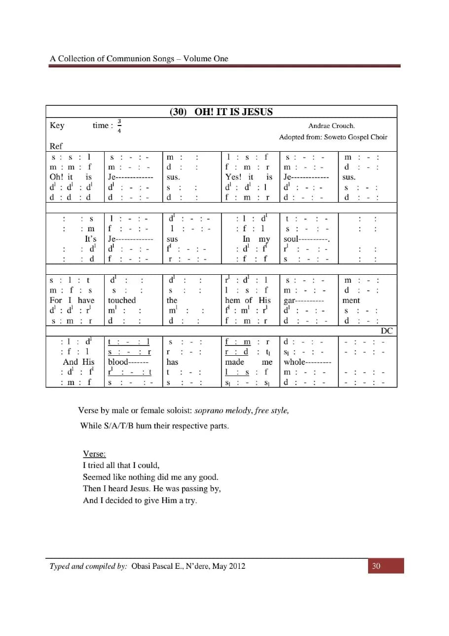 Oh! It Is Jesus — first page