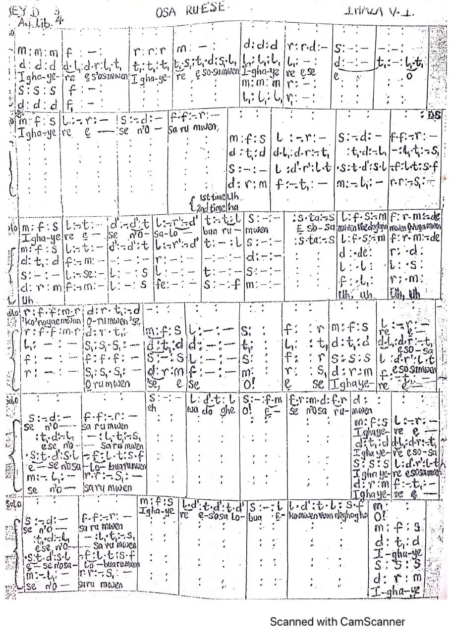 Osa Ruese — first page