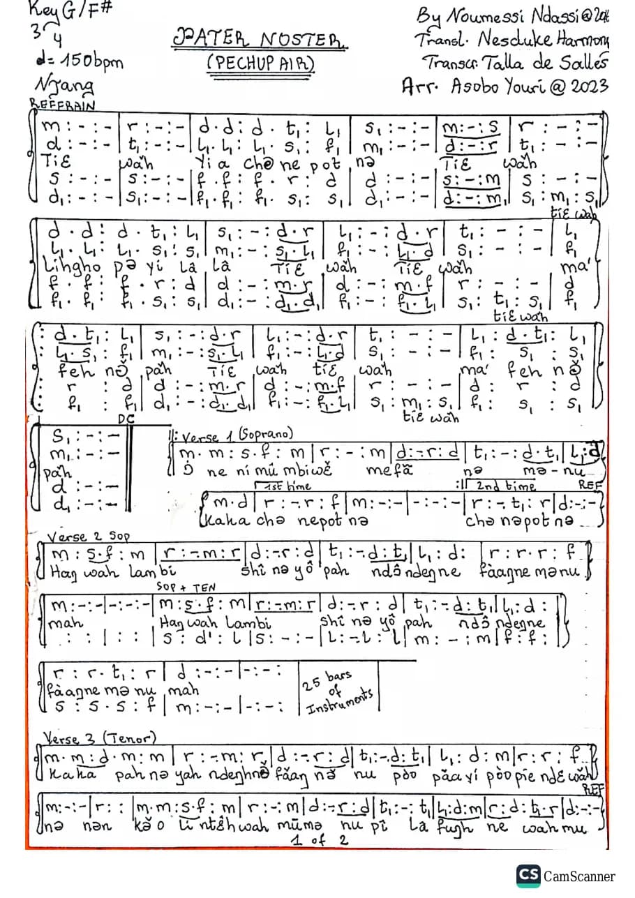 Pater Noster Pechup Air — first page