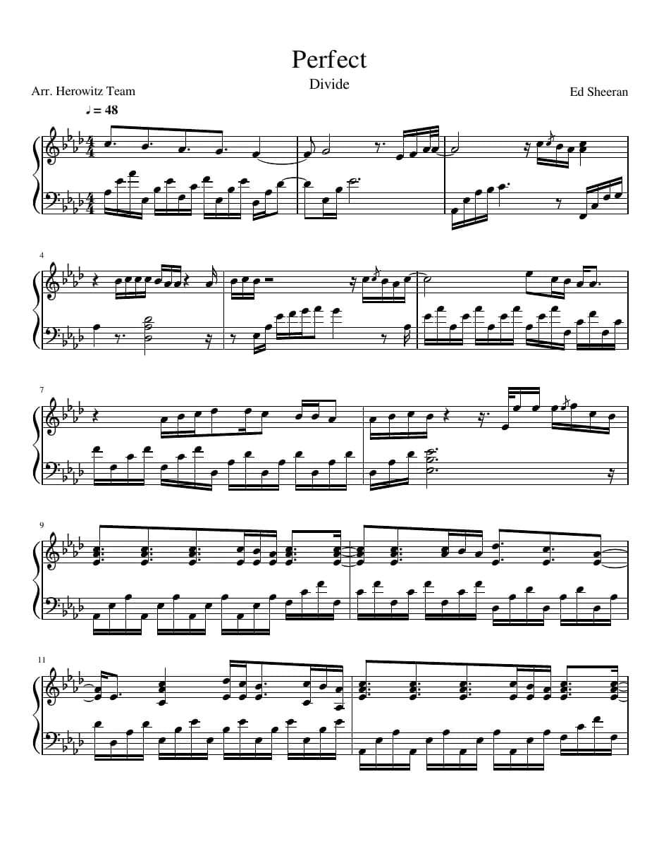 Perfect — first page
