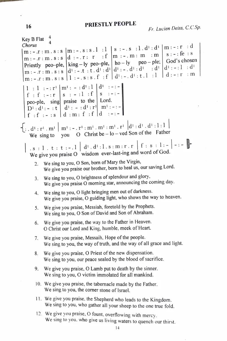 Priestly People — first page