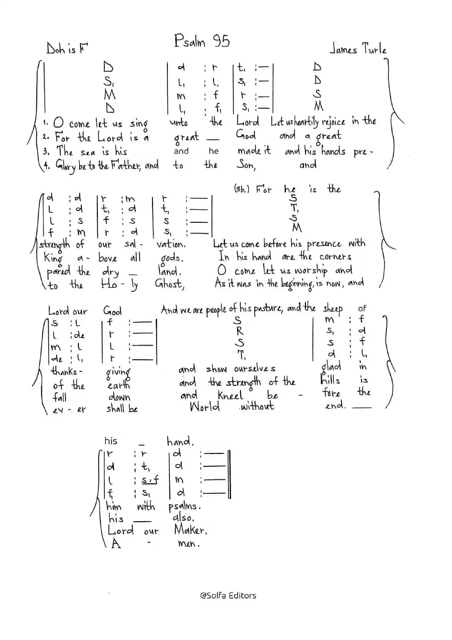 Psalm — first page